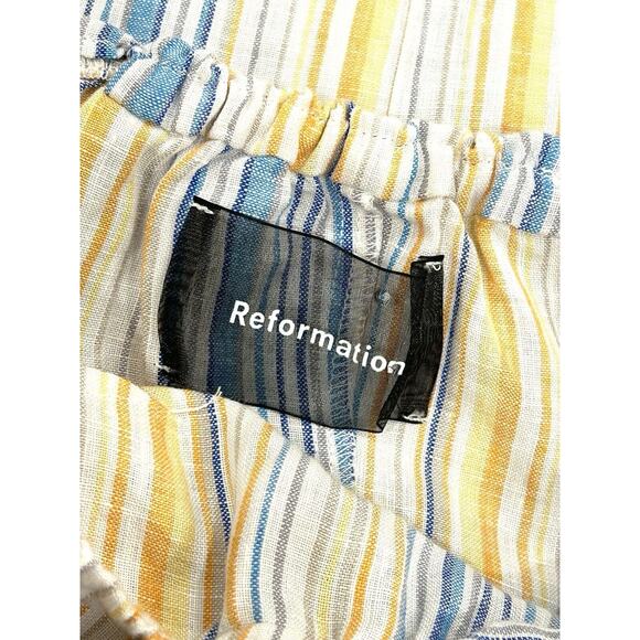 Reformation Multicolor Striped Off-Shoulder Mini Dress - Picture 6 of 7